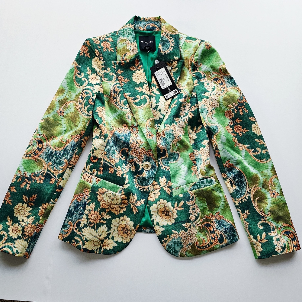 Guess by Marciano Green Floral Blazer